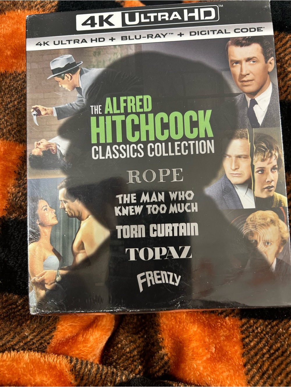 4K Ultra HD The Alfred Hitchcock Classics Collection - Green Title Brand New!